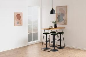 Scaun de bar Finch, Verde, 82x40x40 cm