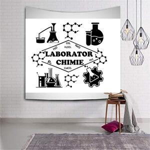 Sticker perete Laborator de chimie