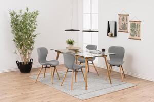 Scaun dining Batilda -A1, Gri, 82.5x47x53 cm