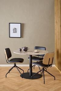Scaun dining Owen, Negru, 81x48.5x53 cm