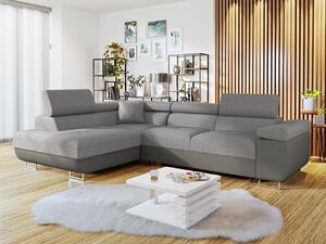 Colțar extensibil Talvio (S) (soft 029 (gri) piele ecologică + lux 05). 1051118