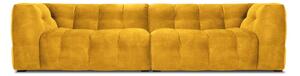 Canapea cu tapițerie din catifea Windsor & Co Sofas Vesta, 280 cm, galben