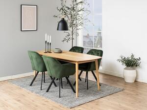 Scaun dining Lola, Verde, 81.5x57.5x61.5 cm