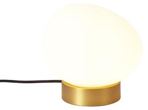 Lampă de masă de design din alamă cu sticlă opal - Sally