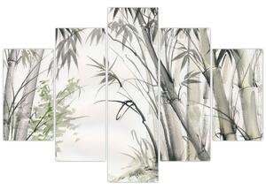 Tablou - Bambuși,desen (150x105 cm)