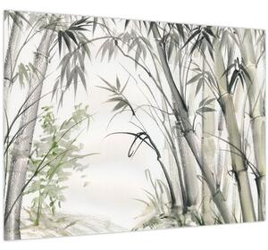 Tablou - Bambuși,desen (70x50 cm)