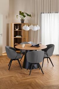 Scaun dining Darlene, Gri, 80x58.5x60 cm