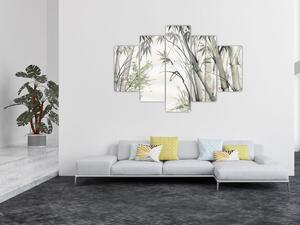 Tablou - Bambuși,desen (150x105 cm)