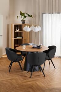Scaun dining Darlene V2, Gri, 80x58.5x60 cm
