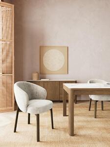 Scaun dining Darlene, Fumuriu mat, 80.5x55.5x60 cm