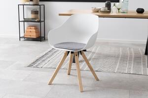 Scaun dining Tina, Gri, 80.5x56.5x53 cm
