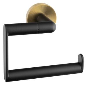 Sapho Sapho, suport pentru hârtie igienică LARISSA, negru/auriu mat, WS017BG