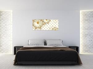 Tablou - Colaj auriu (120x50 cm)