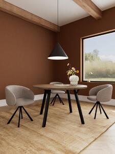 Scaun dining Eleanor, Gri, 79x56x55 cm