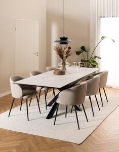Masa dining Heaven, Alb, 76x240x100 cm