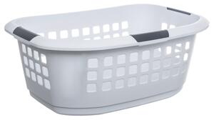 Coș de rufe din plastic, alb, 51 l