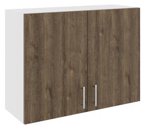 Corp haaus Karo, 2 Usi, Stejar Bronz/Alb, 80 x 30 x 60 cm