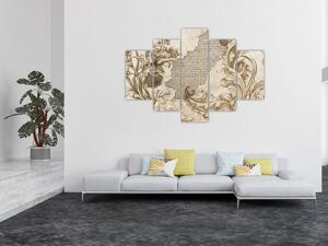 Tablou - Perete cu flori (150x105 cm)