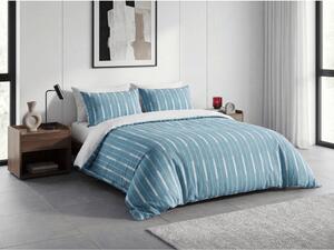 Lenjerie de pat microflanel STRIPELLE albastru Dimensiune lenjerie de pat: 70 x 90 cm | 140 x 200 cm
