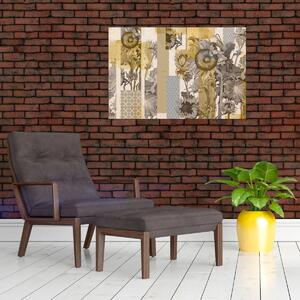 Tablou - Colaj cu floarea-soarelui (90x60 cm)