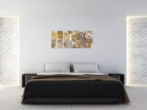 Tablou - Colaj cu floarea-soarelui (120x50 cm)