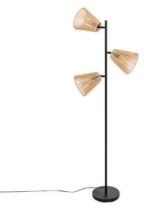 Lampă de podea Giada negru natural înălțime 150 cm