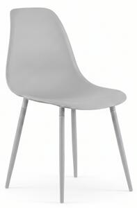 Scaun bucatarie OSAKA plastic, gri deschis