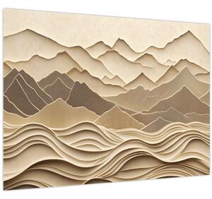 Tablou - Linii Montane 3D (70x50 cm)