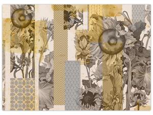 Tablou - Colaj cu floarea-soarelui (70x50 cm)
