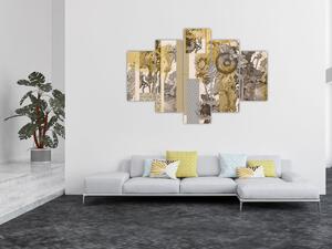 Tablou - Colaj cu floarea-soarelui (150x105 cm)