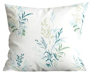 Fata de perna din microflanel VERDELLE 40x50 cm, alb-verde
