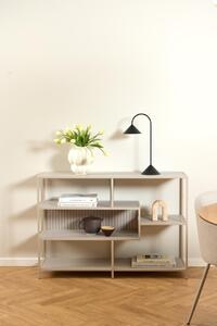 Biblioteca Seaford V2, Gri, 78x114x35 cm