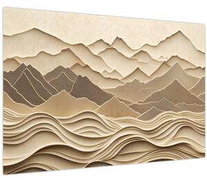 Tablou - Linii Montane 3D (90x60 cm)