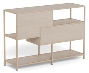 Biblioteca Seaford, Gri, 78x114x35 cm