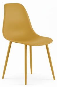 Scaun bucatarie OSAKA plastic, mustar