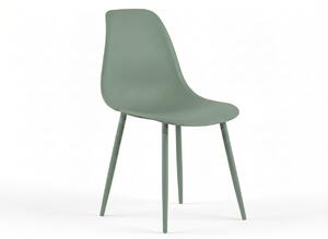 Scaun bucatarie OSAKA plastic, verde salvie