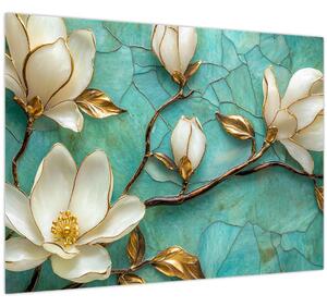 Tablou - Magnolii 3D (70x50 cm)