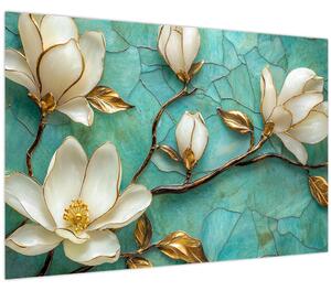 Tablou - Magnolii 3D (90x60 cm)