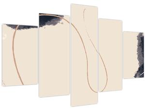 Tablou - Abstractizare bej (150x105 cm)