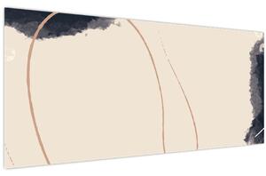 Tablou - Abstractizare bej (120x50 cm)