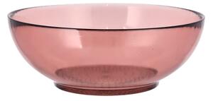 Bol din sticlă pentru salată Bitz Kusintha, ø 24 cm, roz