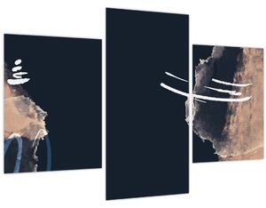 Tablou - Abstracție albastru închis (90x60 cm)