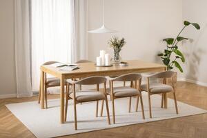 Masa dining Atlantic, Natural, 75x200x100 cm