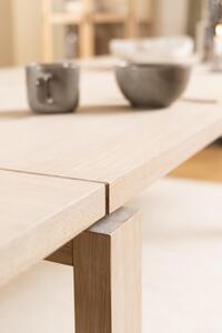 Masa dining Linley, Alb, 75x200x100 cm