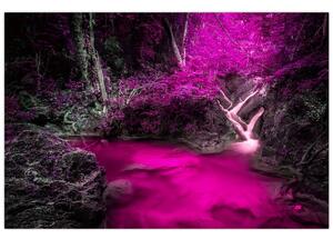 Tablou - Pădure roz (90x60 cm)