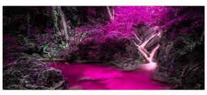 Tablou - Pădure roz (120x50 cm)