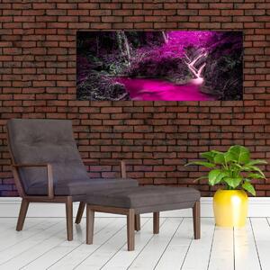 Tablou - Pădure roz (120x50 cm)