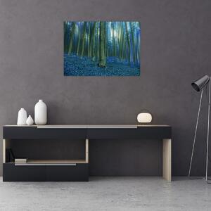 Tablou - Pădure albastră (70x50 cm)