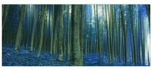 Tablou - Pădure albastră (120x50 cm)