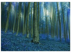 Tablou - Pădure albastră (70x50 cm)